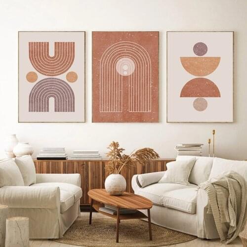 Geometry Arch Graphics Wall Art Bohemia Abstract Canvas Poster Painting Nordic Line Drawing Art Vintage Wall Picture Home Decor