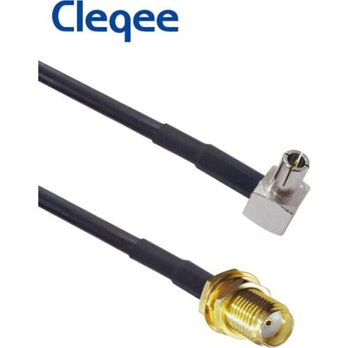 JXSINONE 10PCS/lot SMA Female Jack To TS9 Male Right Angle RG174 Pigtail RF Coax Cable 15cm For HUAWEI Modem SMA Cable T10012