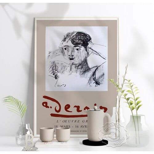 Andre Derain L'Oeuvre Grave Prints, Neoclassicism Women Portraits Poster, Vintage French Derain Art Print Home Wall Decor Gift