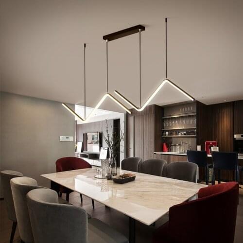 Dining room chandelier modern minimalist atmosphere home bar cafe lighting 2021 new Nordic lamps