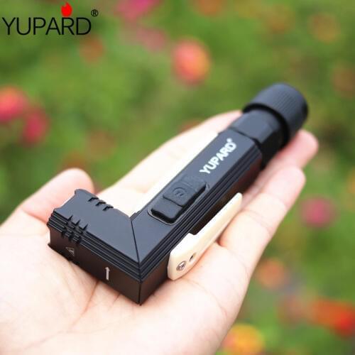USB Rechargable Mini LED Flashlight 5 Lighting Modes Waterproof Torch Rear magnet work light Portable pocket light lamp