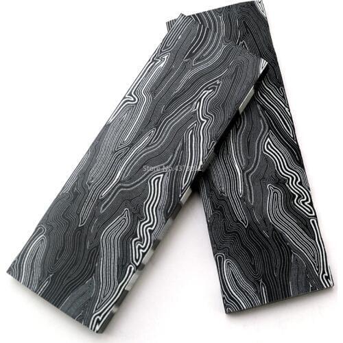 2Pcs G10 Micarta Template Board Sheet Damascus Canvas material For DIY Knife handle Craft Supplies 130X45X8mm