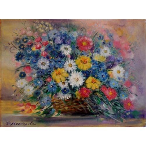 New Embroidery Counted Cross Stitch Kits Needlework Crafts 14 ct DMC Color DIY Arts Handmade Decor flowers in vase 4