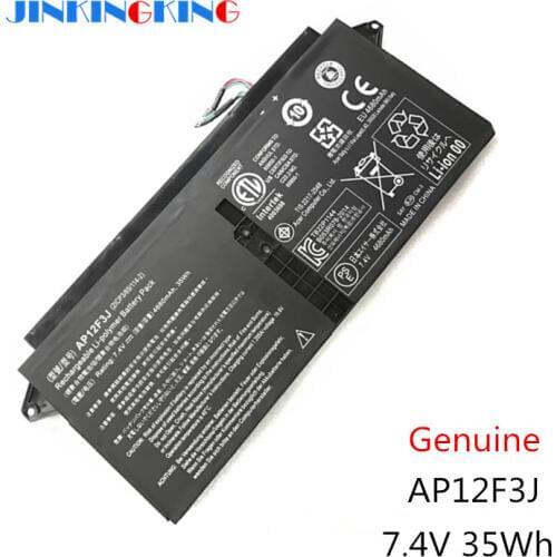 New AP12F3J Laptop Battery For Acer Aspire 13.3" Ultrabook S7 S7-391 2ICP3/65/114-2 AP12F3J 7.4V 4680mAh/35WH