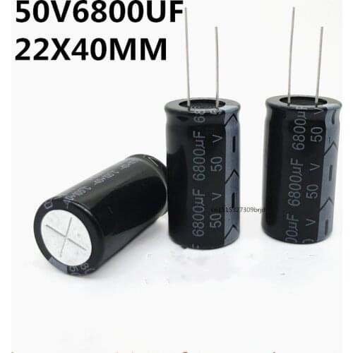 Original 3PCS/ Electrolytic Capacitor 50V6800UF 22X40MM 105 6800UF 50V 22*40MM 22*40