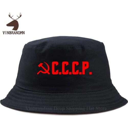Retrochy SOVIET UNION ALWAYS READY LENIN CCCP USSR Outdoor visor Bucket hat high quality Baseball cap summer fashion Fishing hat