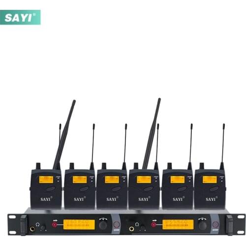 SAYI BK2050 Wireles In Ear Monitor Stage System with IEM Transmitter for Professional Performance