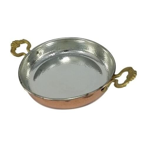 Modern Brass Handle Thick Copper Pan, 20 cm сковорода utensílios de cozinha сковорода с крышкой кастрюля