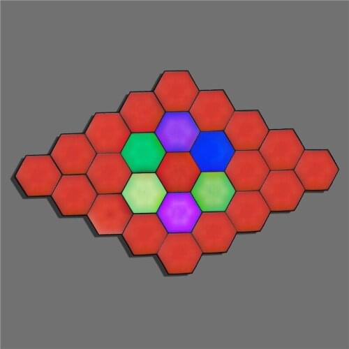 Modern LED Night Lights Creative Art Honeycomb Quantum Modular Assembly Touch Helios Night Lamp Quantum Lamp Lighting Luminaria