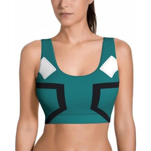 Sport Vest Cosplay My Hero Academia Anime Crop Women Tank Tops Summer Sleeping Running Yoga Dancing Multi-function Everyday Bra