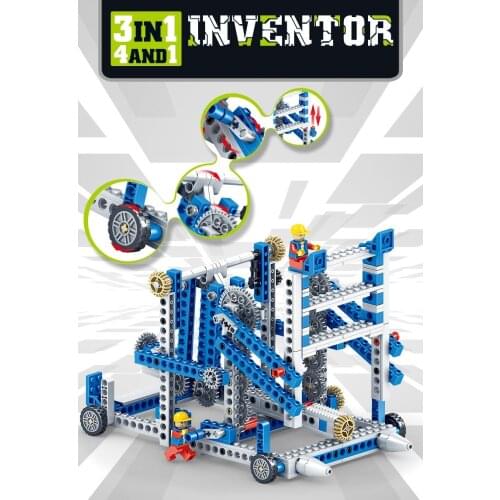 STEM Early Educational Building Blocks Gear Principle Assembly Toys DIY Machinery Models