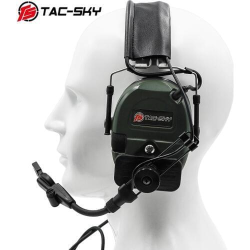 TCI LIBERATOR 1 TAC-SKY silicone earmuffs Airsoft noise reduction pickup tactical shooting military walkie talkie headset FG