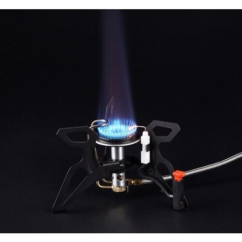 Preheating Tube Outdoor Stove Field Stove Windproof Gas Stove Portable Furnace End Camping Camping Stove Matching Pot Tableware