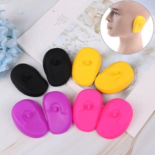 1 Pair Silicone Ear Cover Practical Travel Hair Color Showers Water Shampoo Ear Protector Cover For Ear Care