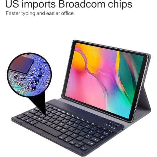 1 Pcs Keyboard for Samsung Galaxy Tab A7 10.4-inch Keyboard Case Synthetic Leather Stand Function Removable Wireless Keyboard