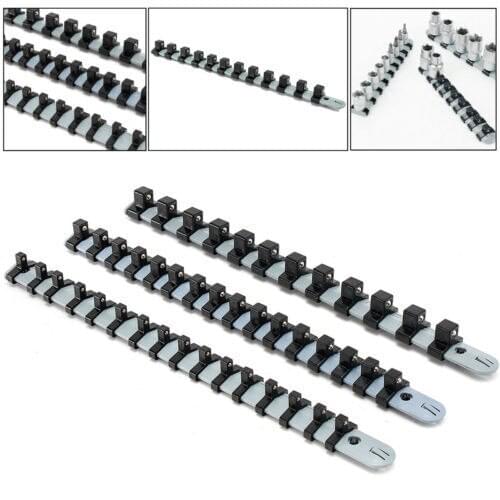 3pcs 340mm Creative Durable Rack Tools Organizer Plastic Socket Holder Rack Storage Divide Rail Tray Single 2021