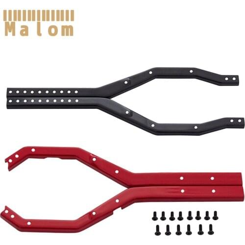 4PCS Wheelbase Adjustable Metal Chassis Frame Rail Set for 1/10 RC Crawler Car Axial SCX10 III AXI03007 Wrangler JT Gladiator
