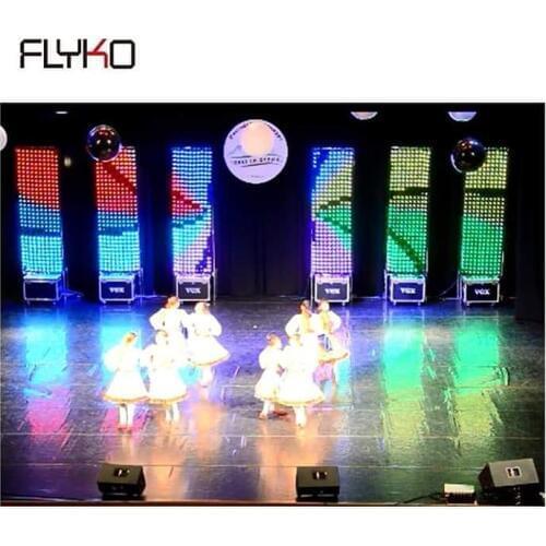 P90mm small size 3x1m 5 pieces connection stage effect led video curtain
