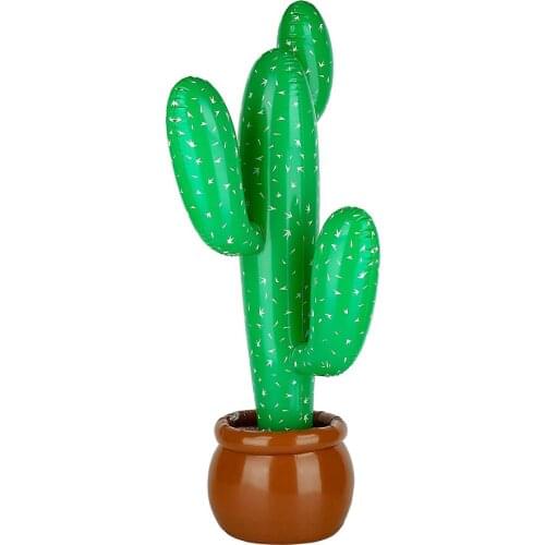 95cm Inflatable Cactus Ballon Inflatable Tropical Plants Pot Wedding Decor For Wild West Mexican Hawaiian Theme Party Robust