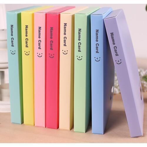 Large Capacity Card Stock 120 Slots Business Name Card Organizer Book Holder Women Card Case Male School Office Supplies