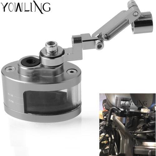 Black Front Brake Fluid Reservoirs Master Cylinder Fluid Reservoirs Fluid Bottle Oil Cup Fit Motorcycle Sport Street Scooter
