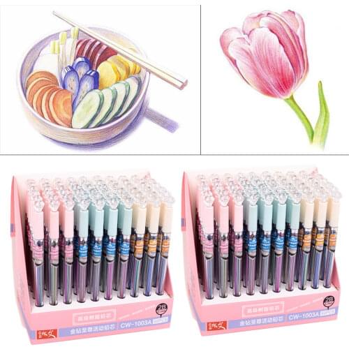 YYDS 0.5mm/0.7mm Colorful Mechanical Pencil Lead Art Sketch Drawing Color Automatic Pencil Lead Refills 2B