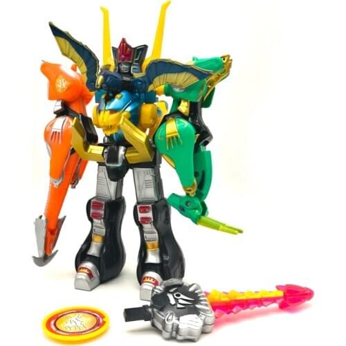 Deformation Toy 5 in 1 Dinosaur Ranger Megazord Assembled Dinozords Robot Action Figures Children Birthday Gifts