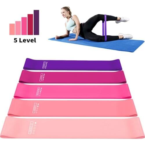 Resistance Bands Gym Equipment Elastic Fitness Bands 5-40lb Rubber Bands For Fitness Yoga Sport Pilates Booty Bands Home Gym