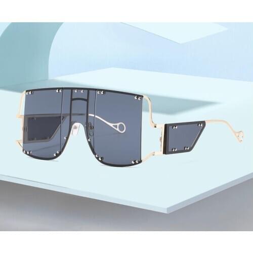 Fashion Square Metal Men Sunglasses Vintage Anti-reflective Mirror Glasses Classic Design Women Sun Glasses Uv400