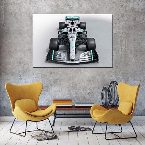 Home Decor Modular 2019 Formula 1 AMG W10 Racing Car Poster Picture Wall Art Canvas Printed Painting Living Room Modern Artwork
