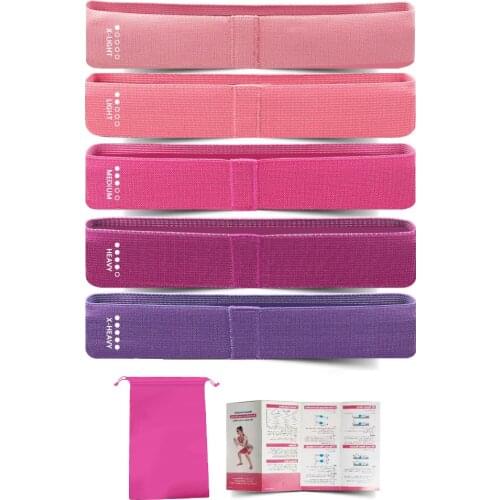 3-Piece Set Resistance Bands Fitness Booty Bands Yoga Fitness Rubber Expander Elastic Band for Sport Workout Exercise Equipment