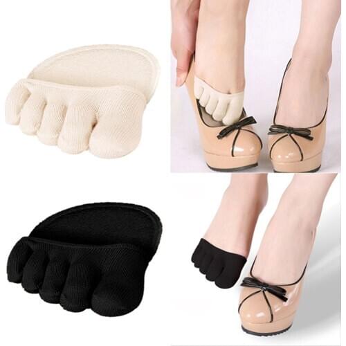 2pcs/Set Half Insoles Pads Cotton Elastic Bunion Sleeve Protector Toe Corrector Relief Pain Foot Patch Orthopedic Pad