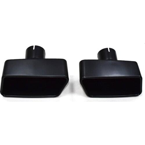 Exhaust Tip For BMW F10 535i Stainless Steel Square mouth Tailpipe Muffler Tip Black Nozzle Exhaust System