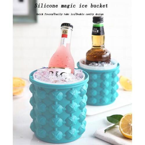 New Ice Cube Maker silicone Trays Molds silicone ice bucket Ice Cube Maker For Chilling Burbon Whiskey Cocktail Beverages