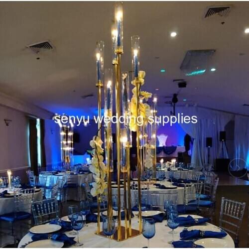 New style Wedding decoration crystal flower stand vase flower centerpieces for wedding table and event decoration senyu1372