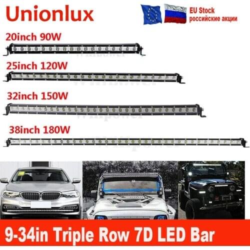 Offroad Slim LED Light Bar Single Row20/25/32/38 inch 120W 150W 180W LED Bar for Truck SUV ATV 12V 24V LED Work Light