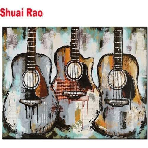 Full Square/Round Drill Guitar 5D DIY Diamond Painting Love Music Diamond Embroidery Cross Stitch Mosaic Wall Decor B472