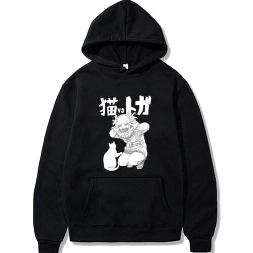 Hot My Hero Academia Hoodies Himiko Toga Classic Comic Classic Anime Japan Men Fashion Designer Streetwear