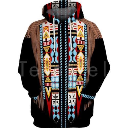 Tessffel Indian Native Harajuku Casual Colorful Tracksuit New Fashion 3Dfull Print Hoodie/Sweatshirt/Jacket/Men Women s-7