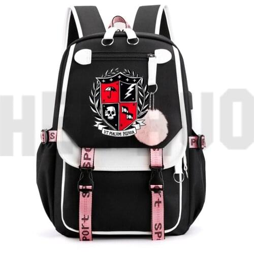 Hip Hop Sac A Dos Kawaii The Umbrella Academy Zipper Laptop Back Pack Unisex Schoolbag Backpack Women Anime Softback Bookbag