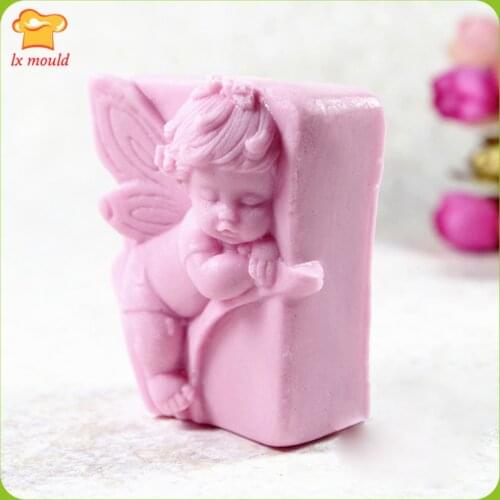 Lovely angel doll silica gel soap mold Baby soap mold Angel princess soap mold candle silicone mold