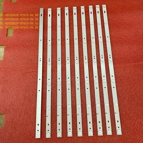 30pcs/lot LED Backlight Strip for JVC 32LEM-1009 32LEM-1007 LE-32D7 DT0-321800-2H ED-32D8 HL-00320A28-0701S-04 B0 A2 A3 D3