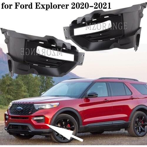 Fog Light Bezel Brackets Cover For Ford Explorer 2020-2021 headlight drl covers frame Bracket foglights front car accessories