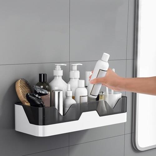 Bathroom Organizer Shelves WC Shampoo Holder Shower Shelves Kitchen Storage Basket Makeup Organizer OrganizerBathroom Accessorie