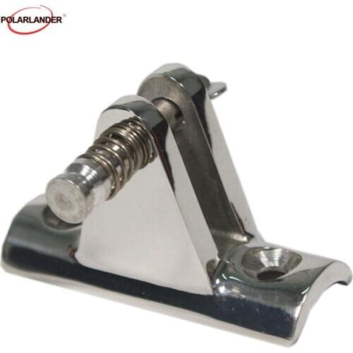 Stainless Steel Deck Hinge Bimini Top Fitting Marine Boat Concave Base 20 mm /25mm Diameter Pipe