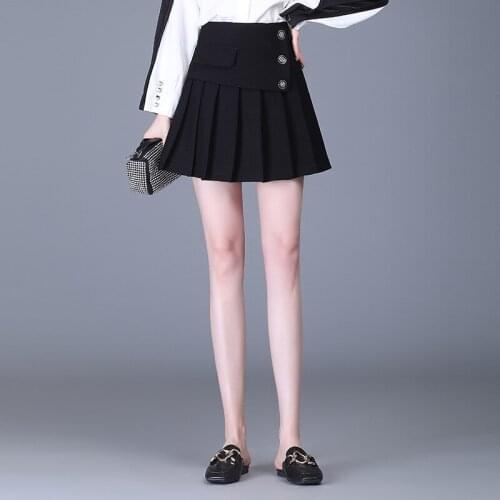 Women Pleated Tutu Tennis Beach Kawaii Skirt Jupe Punk Girls Short Black High Waist Goth Bandage Sexy Mini Summer Free Shipping