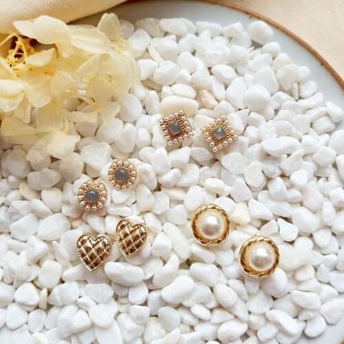 S925 Silver 14K Real Gold Pearl High Quality Stud Earrings Unusual Earrings K-pop Accessories Womens Jewelry Fashion Jewelry