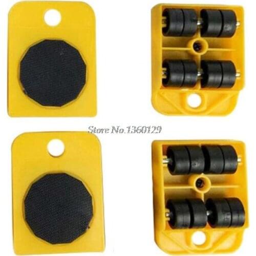 1Pc/4Pcs Furniture Mover Tool Set Furniture Transport Lifter Heavy Stuffs Moving Tool 4 Wheeled Mover Roller Dropship