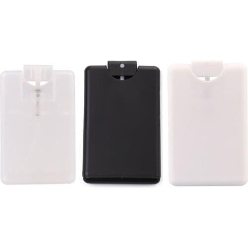 10Pcs 20ml Refillable Perfume Spray Bottles Card Type Fine Mist Plastic Empty Liquid Container Portable Sprayer Atomizer