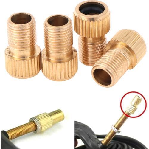 4Pcs/lot Converter Presta to Schrader Tube Pump Tool Converter Bicycle Bike Tire Valve Adapter Cycling Bicycle Pump Accessories